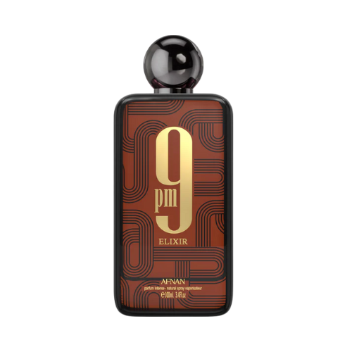 Perfume 9PM Elixir de Afnan 100ml - Eau de Parfum Masculino con Cuero, Cardamomo y Vainilla en Musk Dor
