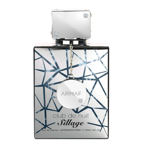 Perfume Armaf Club De Nuit Sillage 105ml - Eau de Parfum Unisex - Frasco Plateado Espejado en Musk Dor