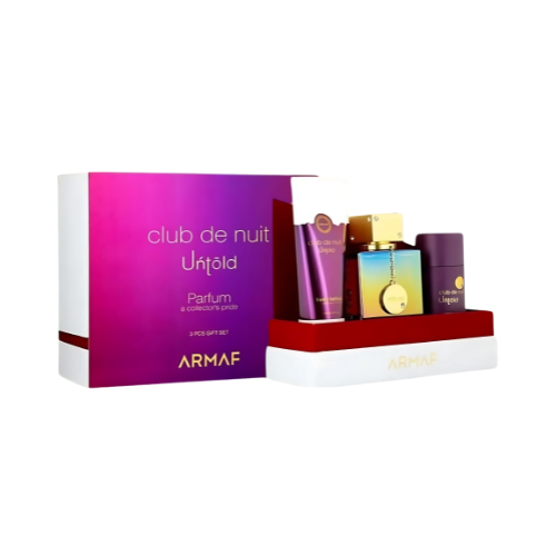Estuche de Regalo Armaf Club De Nuit Untold 3 Piezas - Perfume Unisex 105ml EDP en Musk Dor