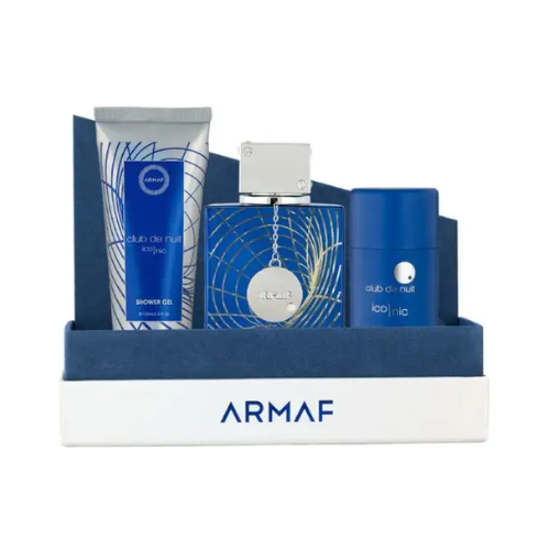 Estuche de Regalo Armaf Club De Nuit Iconic 3 Piezas - Perfume Masculino 105ml EDP en Musk Dor