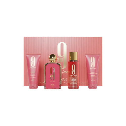 Set de Regalo 9 AM Femme de Afnan - Kit de Perfumería Árabe para Mujer con Body Mist y Loción