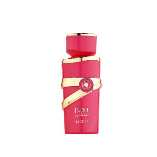 Perfume Just Lychee de Fragrance World 100ml - Eau de Parfum Femenino con Lichi, Grosella Negra y Caramelo