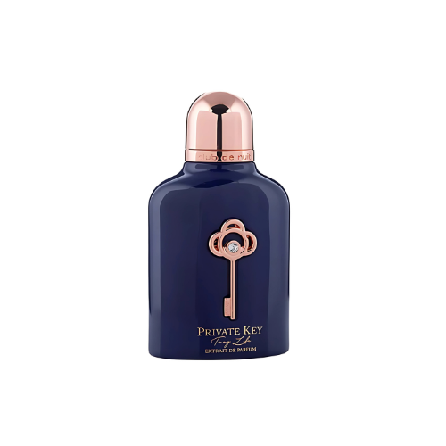 Frasco azul de Extrait de Parfum Club de Nuit Private Key To My Life de Armaf. Perfume fresco, marino y amaderado para hombre y mujer.