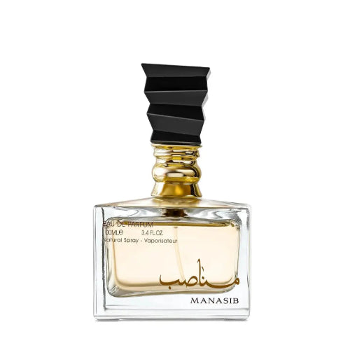 Perfume Manasib de Ard Al Zaafaran 100ml - Eau de Parfum Femenino con Melocotón, Azafrán y Vainilla en Musk Dor