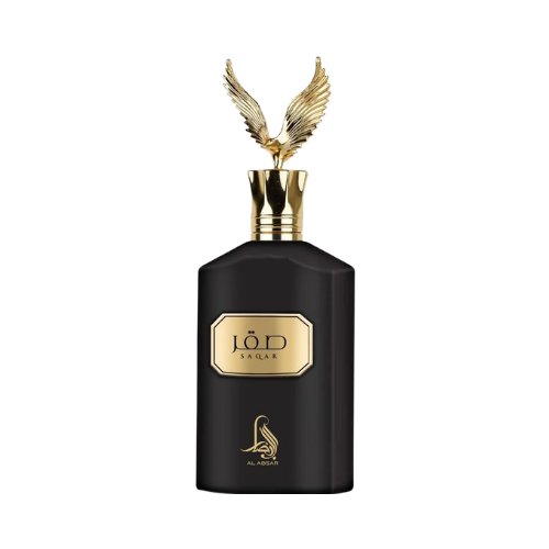 Perfume Saqar de Al Absar 100ml - Eau de Parfum Masculino Potente con Tapón de Águila Dorada en Musk Dor