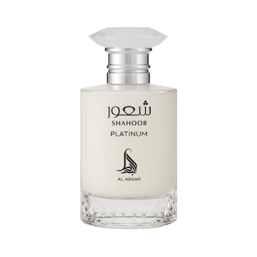 Perfume Shahoor Platinum de Al Absar 100ml - Eau de Parfum Masculino Fresco y Elegante en Musk Dor