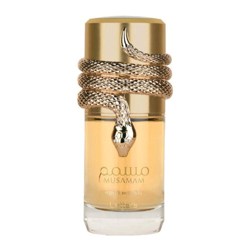 Perfume Lattafa Musamam White Intense 100ml - Eau de Parfum Unisex - Notas de Coco, Sándalo y Bergamota en Musk Dor
