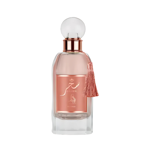 Perfume Saher Roses de Al Absar 100ml - Eau de Parfum Femenino con Ruibarbo, Rosa y Cachemira en Musk Dor