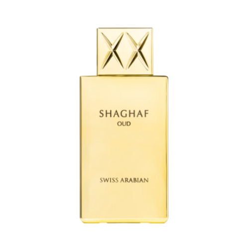 Perfume Swiss Arabian Shaghaf Oud 75ml - Eau de Parfum Unisex - Frasco Dorado de Oud y Vainilla en Musk Dor