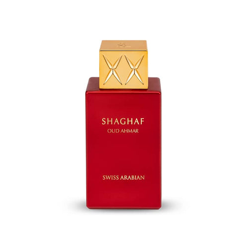 Perfume Swiss Arabian Shaghaf Oud Ahmar 75ml - Eau de Parfum Femenino - Notas de Melón, Bergamota y Oud en Musk Dor